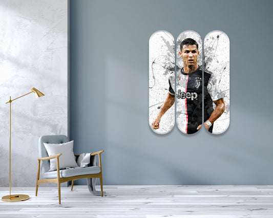 Cristiano Ronaldo Acrylic Skateboard Wall Art 