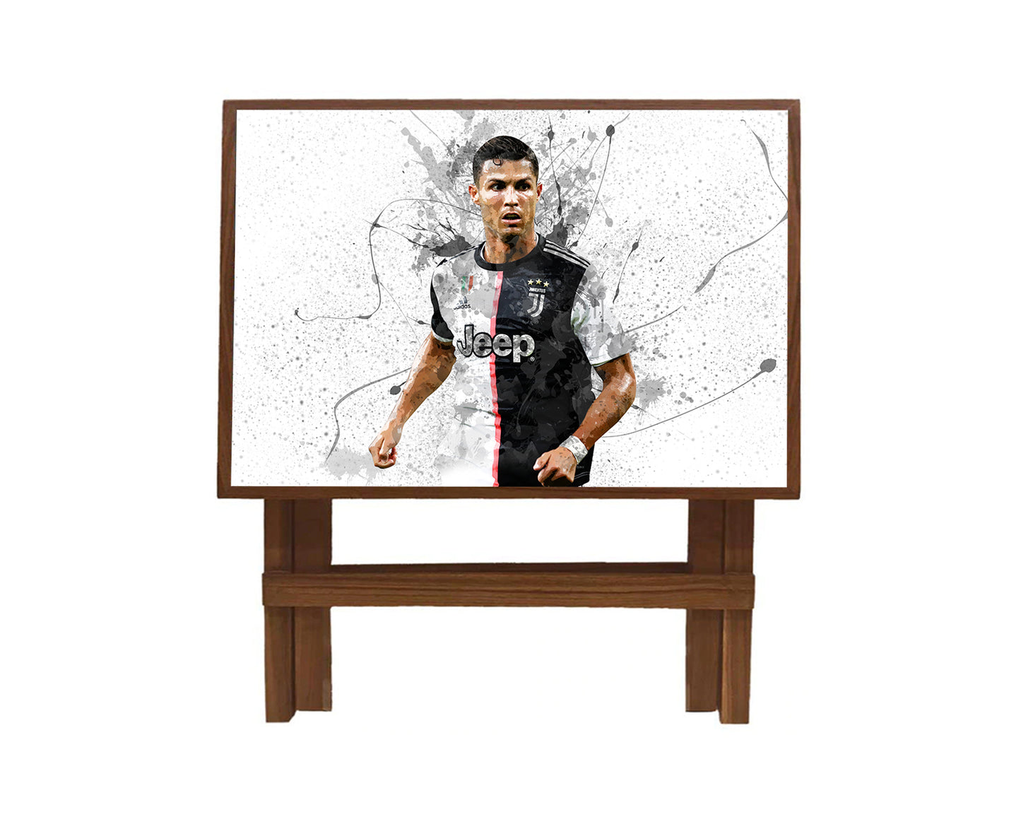 Cristiano Ronaldo Splash Effect Coffee and Laptop Table 