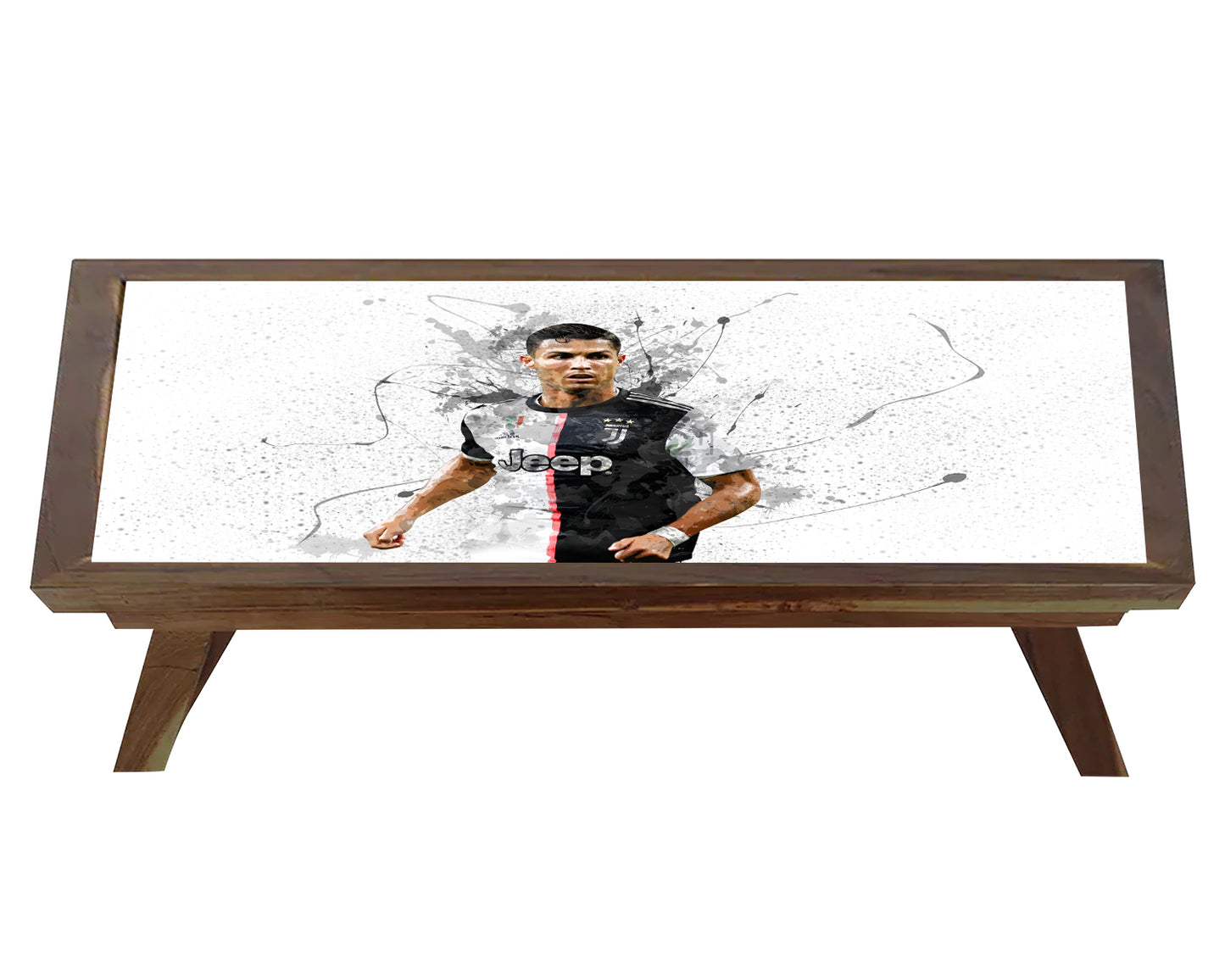 Cristiano Ronaldo Splash Effect Coffee and Laptop Table 