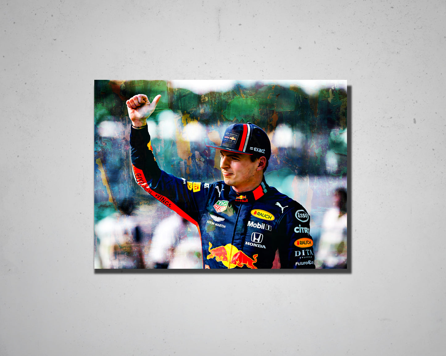 Max Verstappen Multicolour Wall Art 