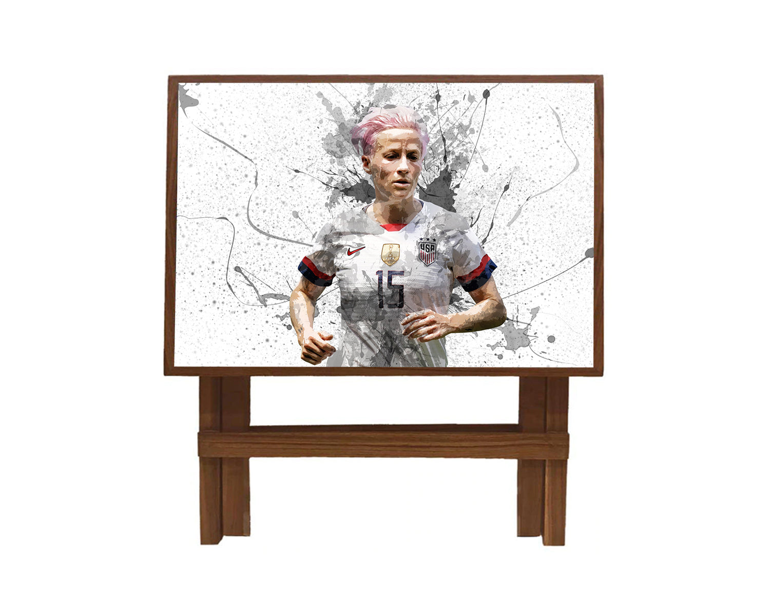 Megan Rapinoe Splash Effect Coffee and Laptop Table 