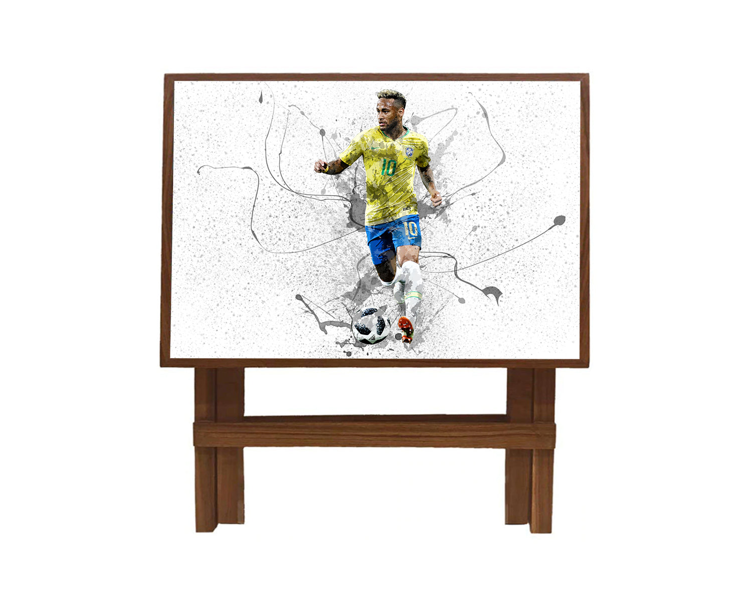 Neymar Brazil Splash Effect Coffee and Laptop Table 