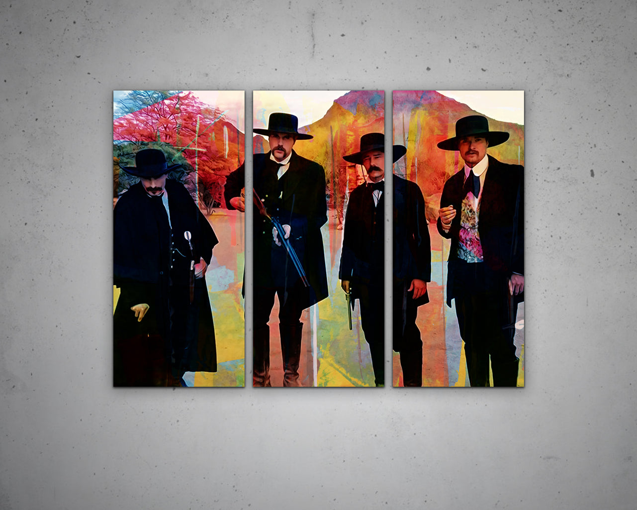 Tombstone Multicolour Wall Art