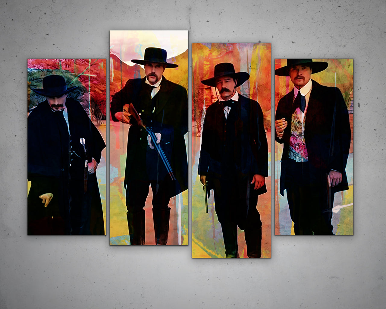 Tombstone Multicolour Wall Art