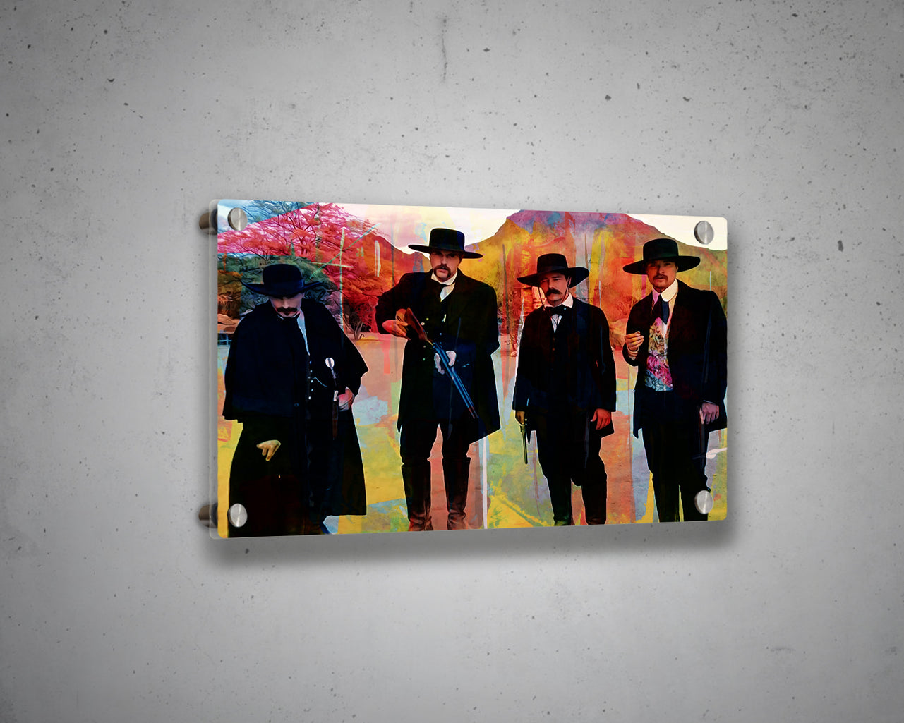 Tombstone Multicolour Wall Art