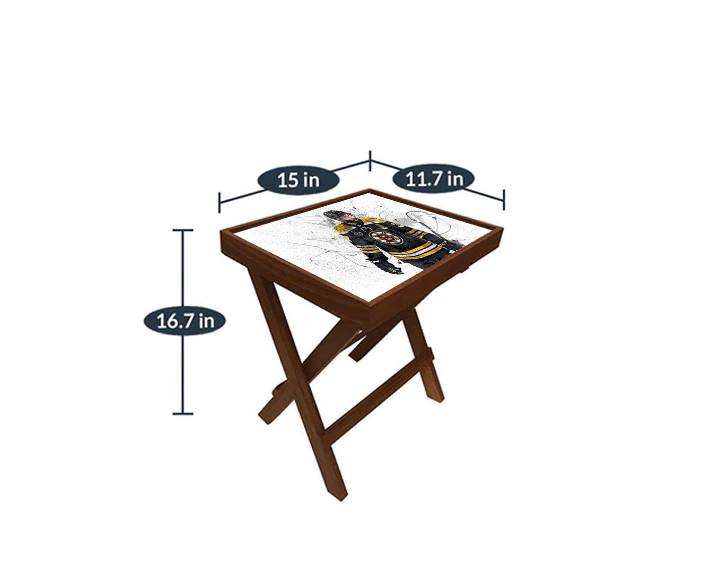 Patrice Bergeron Splash Effect Coffee and Laptop Table 