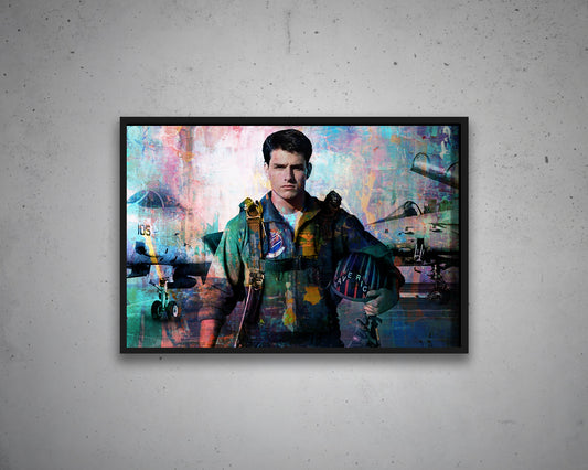 Top Gun Multicolour Wall Art