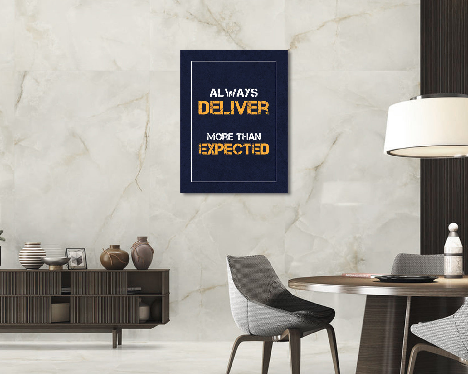 Always deliver more than expected Canvas Wall Art 