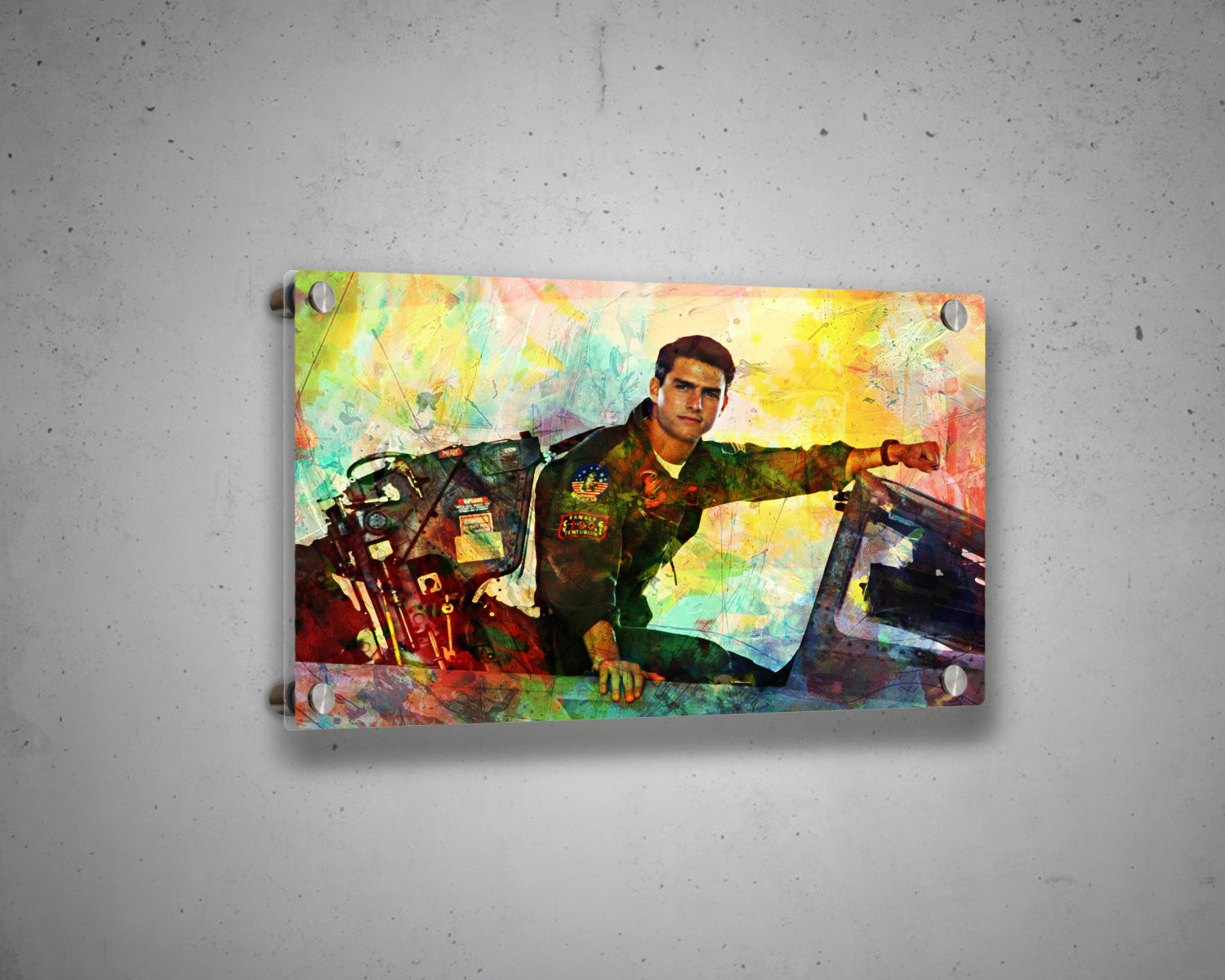 Top Gun Multicolour Wall Art 