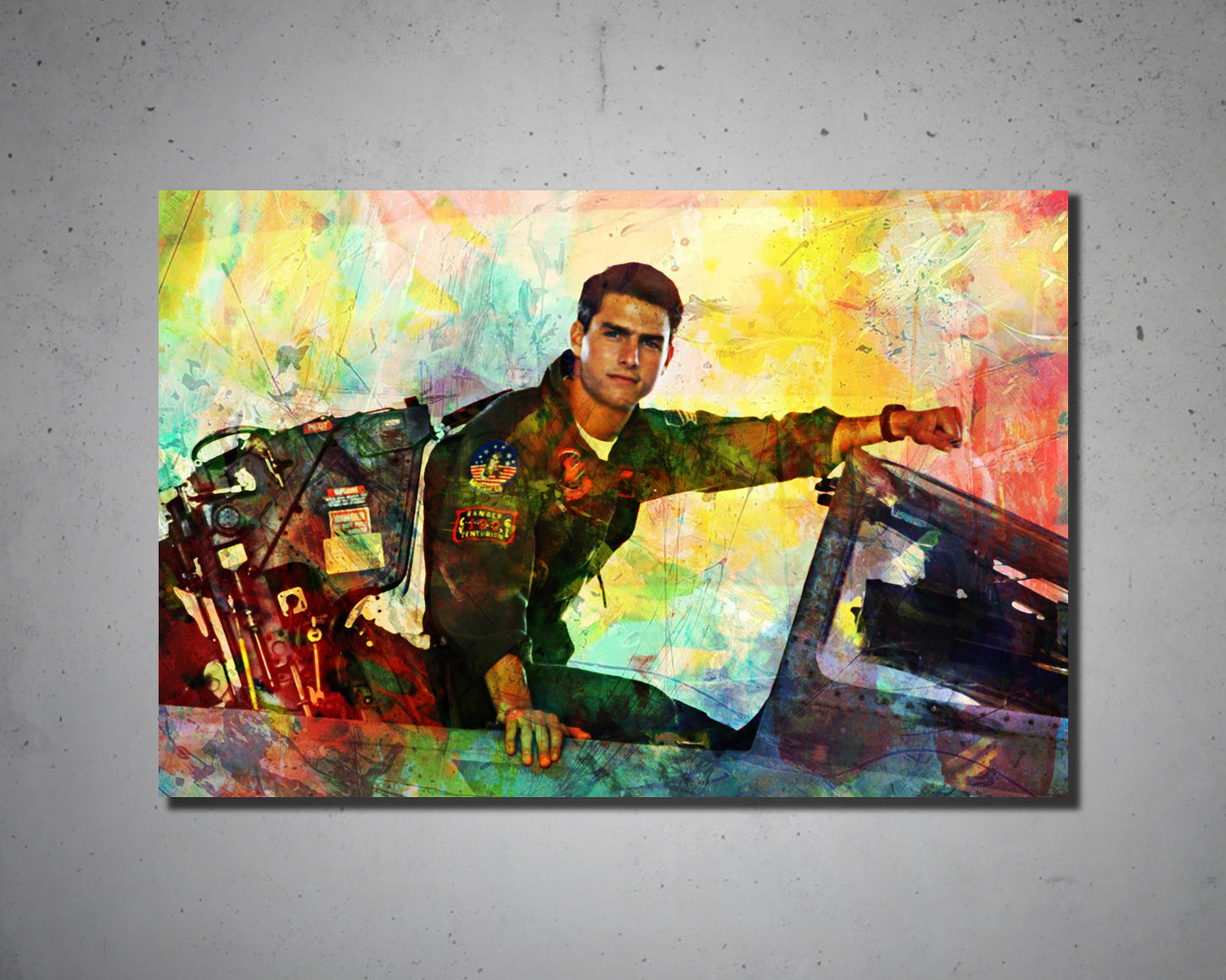 Top Gun Multicolour Wall Art 