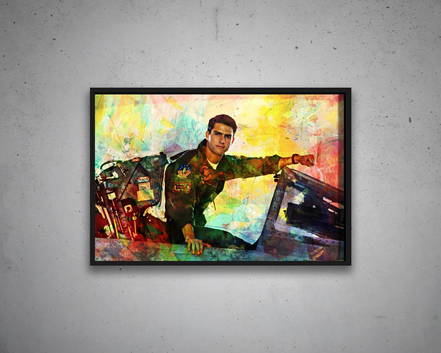 Top Gun Multicolour Wall Art 