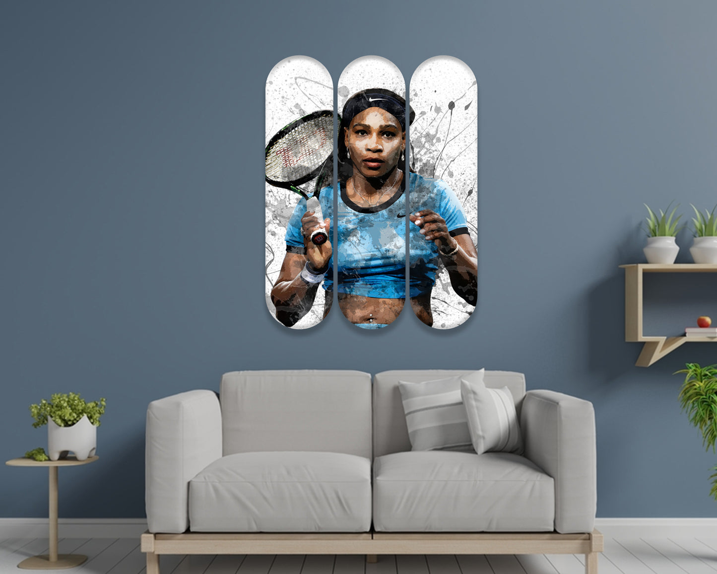 Serena Williams Acrylic Skateboard Wall Art 