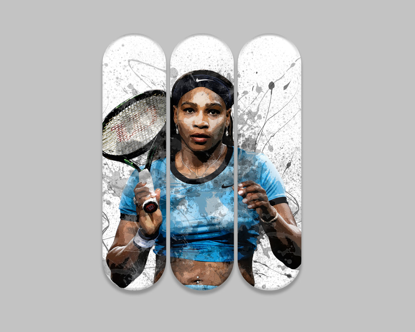 Serena Williams Acrylic Skateboard Wall Art 