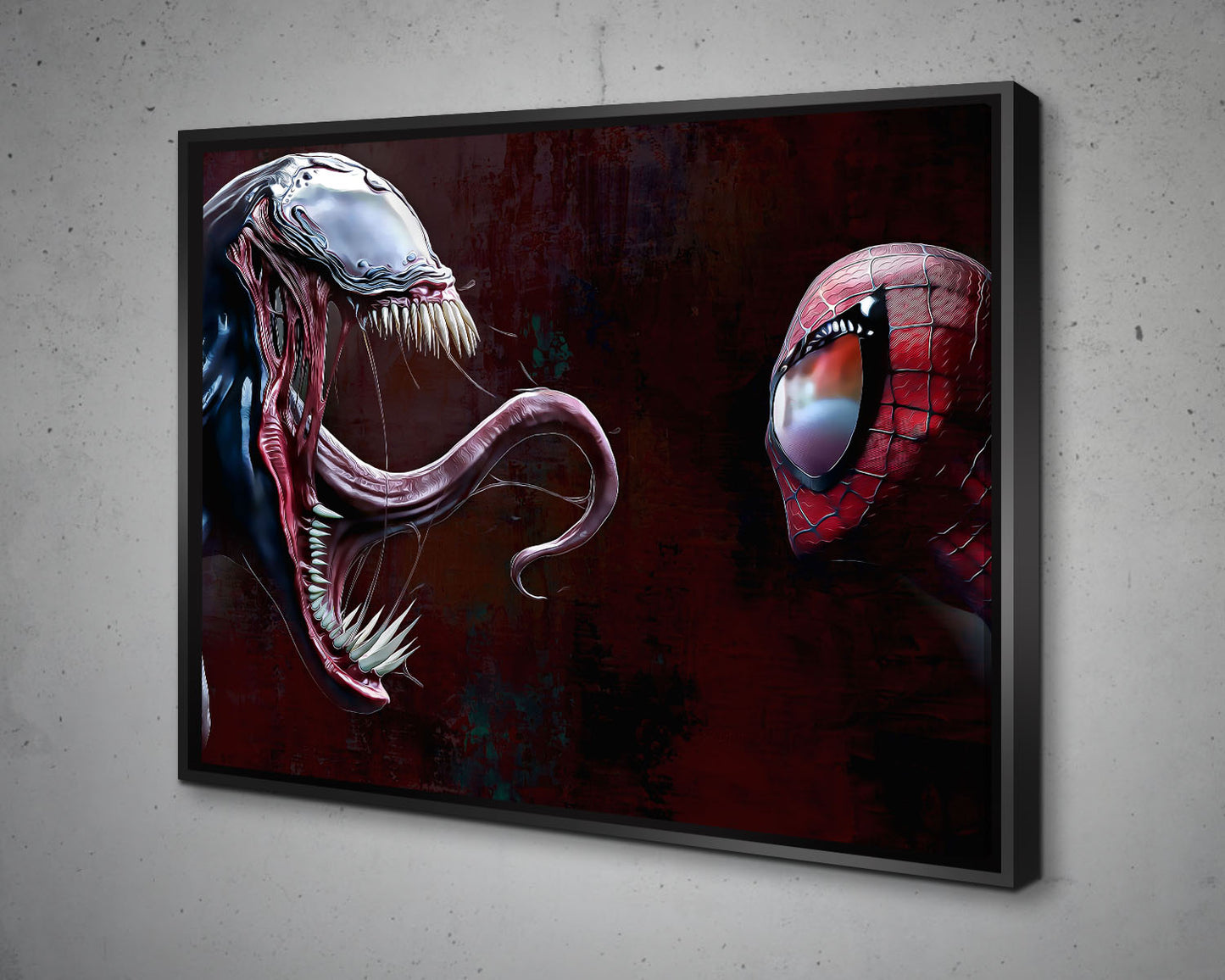 Venom Vs. Spiderman Multicolour Wall Art 