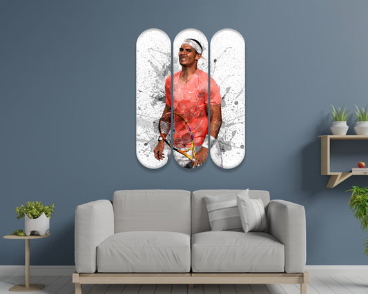 Rafael Nadal Acrylic Skateboard Wall Art