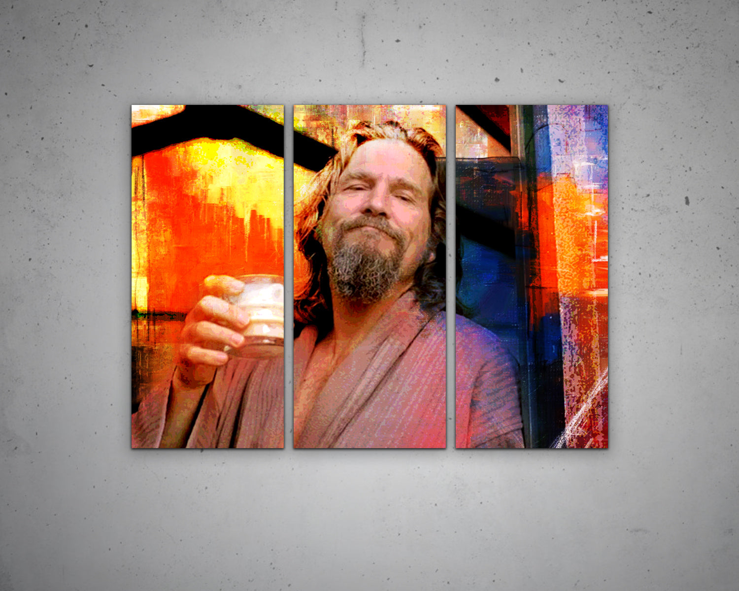 White Russian Multicolour Dude Wall Art 