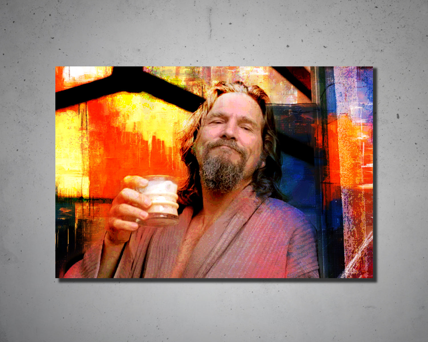 White Russian Multicolour Dude Wall Art 