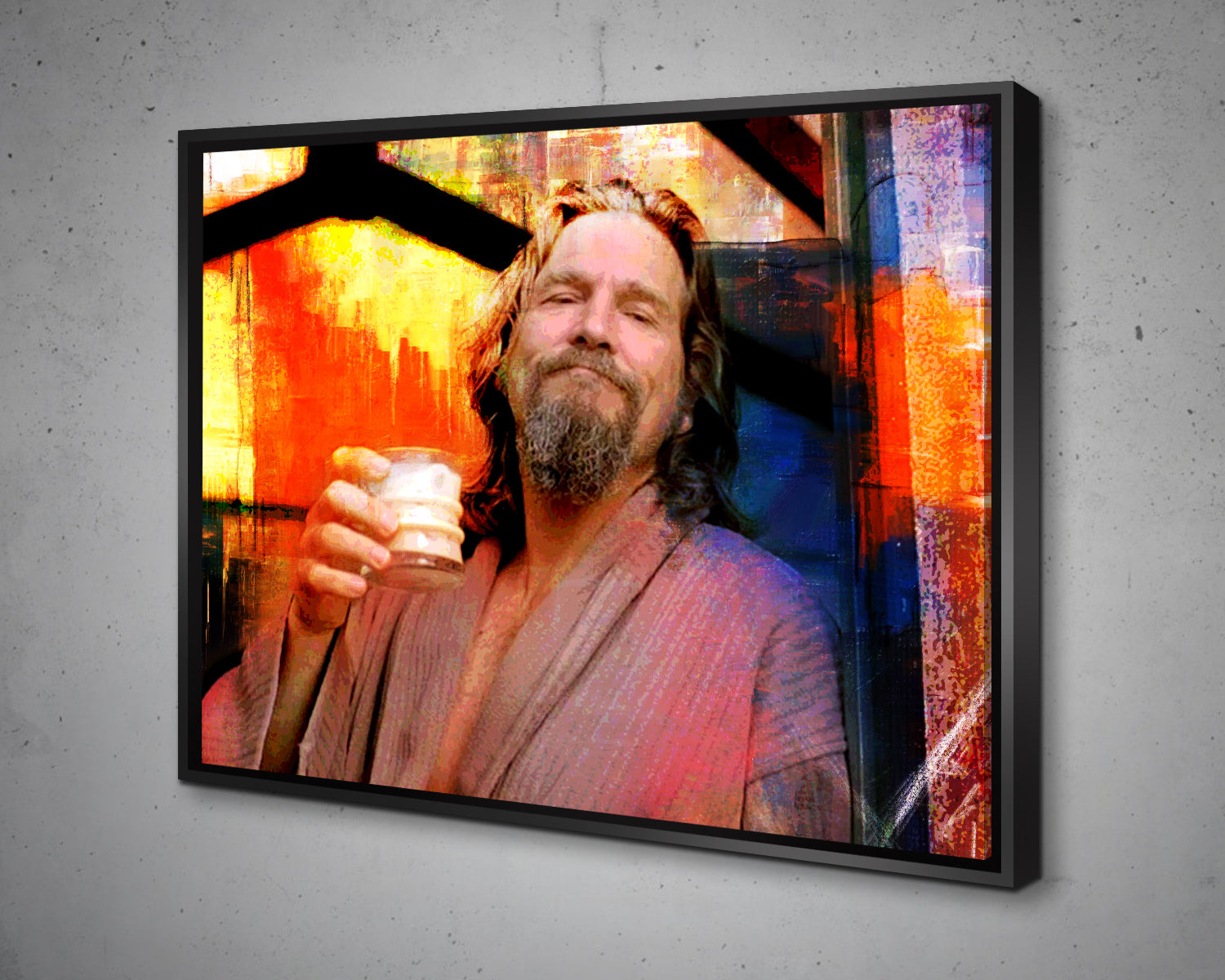 White Russian Multicolour Dude Wall Art 