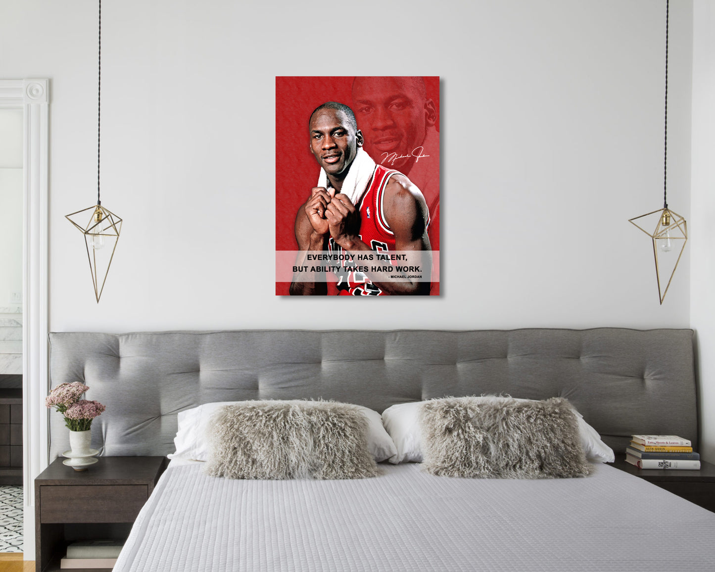 Michael Jordan Everybody has talent Canvas Wall Art 
