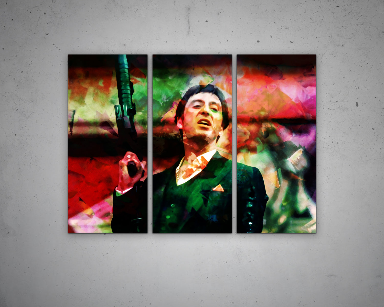 Tony Montana Multicolour Wall Art 