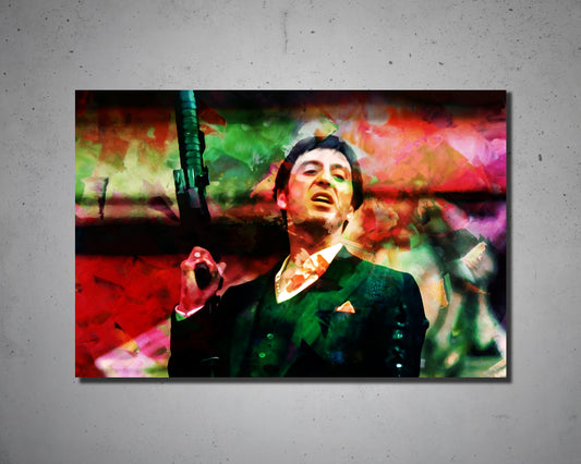 Tony Montana Multicolour Wall Art 