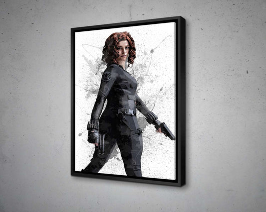 Black Widow Canvas Wall Art