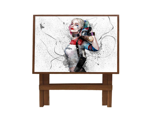 Harley Quinn Splash Effect Coffee and Laptop Table 