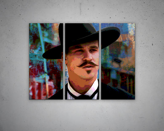 Doc Holliday Multicolour Wall Art 