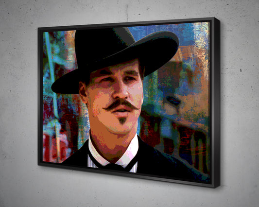 Doc Holliday Multicolour Wall Art 