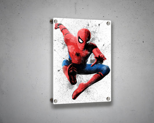 Spiderman Splash Effect Canvas Art