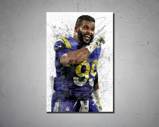 Aaron Donald Canvas Wall Art 