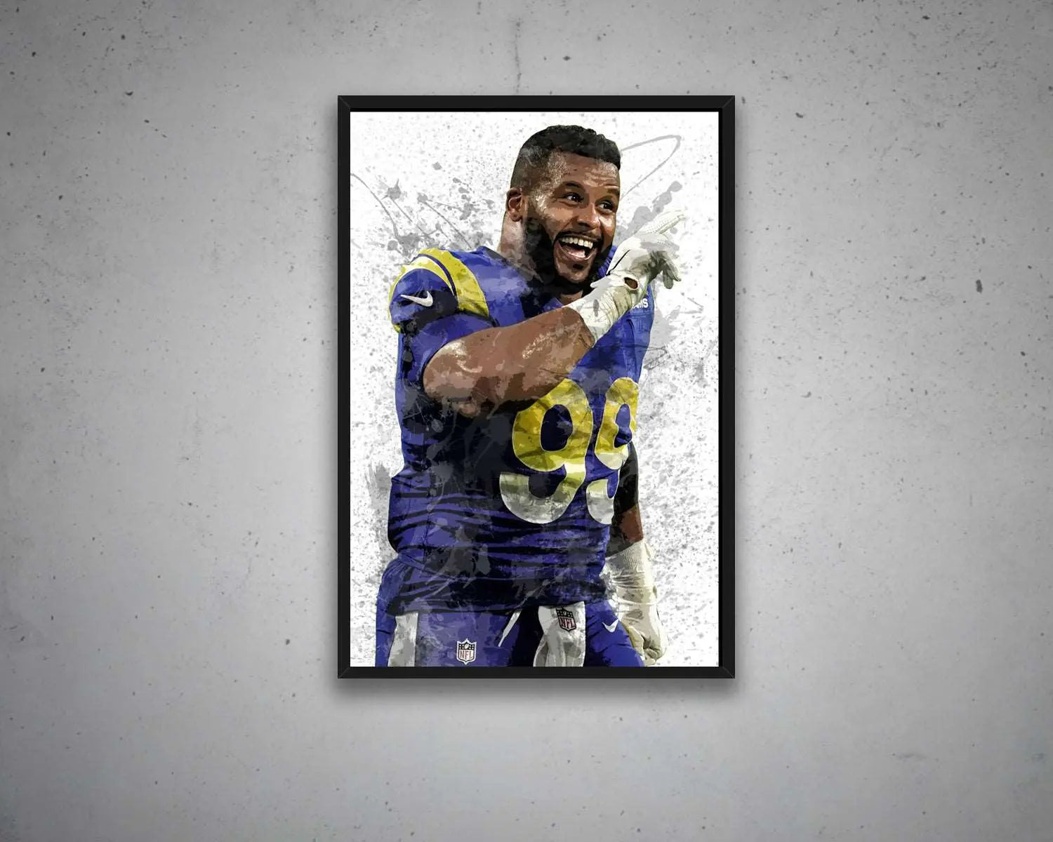 Aaron Donald Canvas Wall Art 