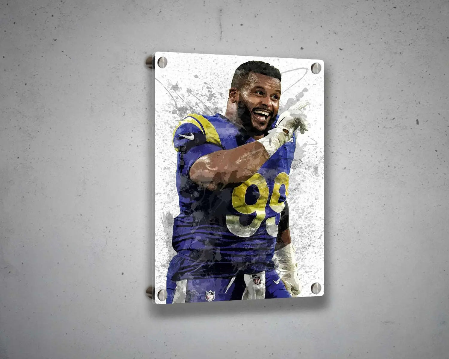 Aaron Donald Canvas Wall Art 