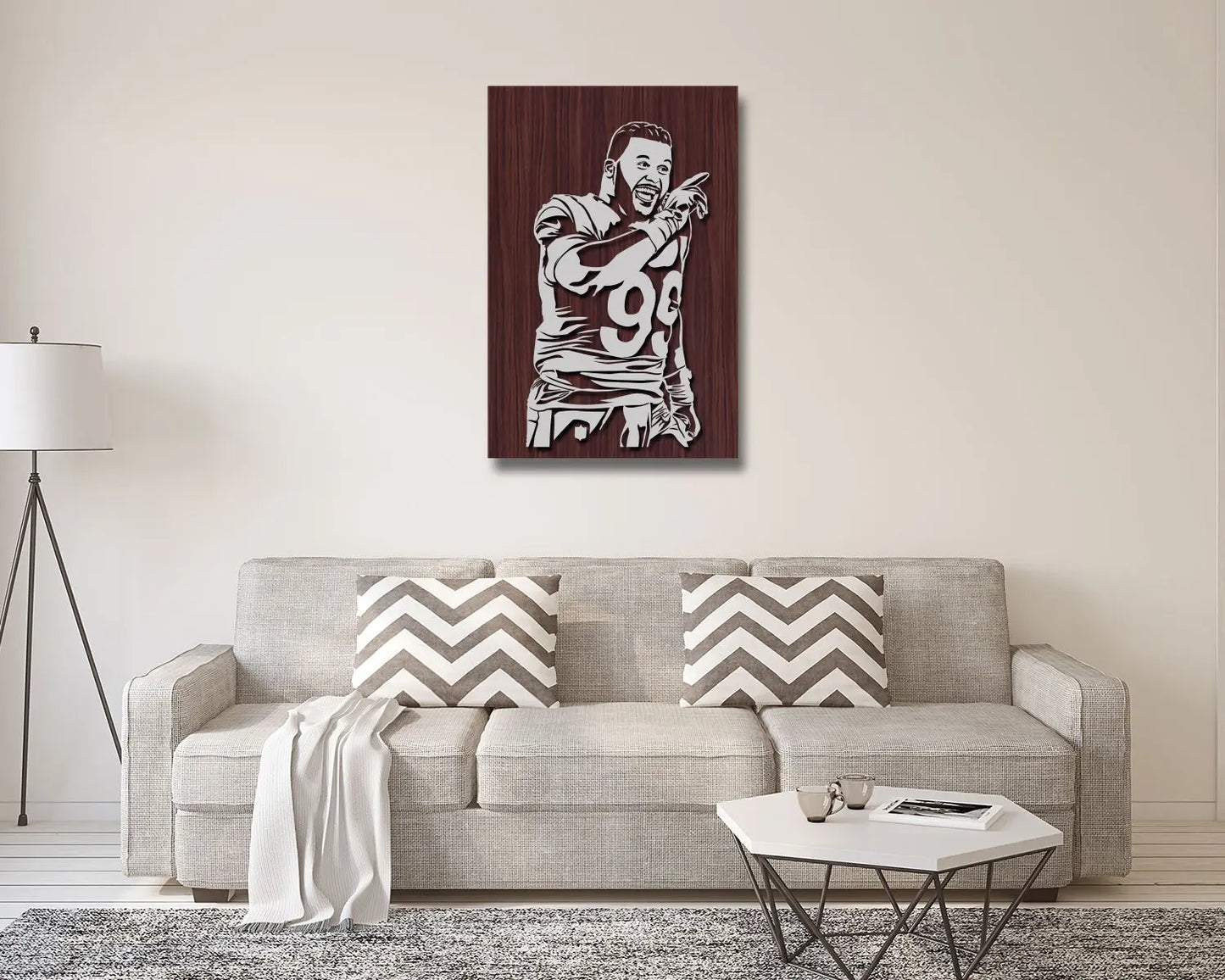 Aaron Donald LED Wooden Decal 