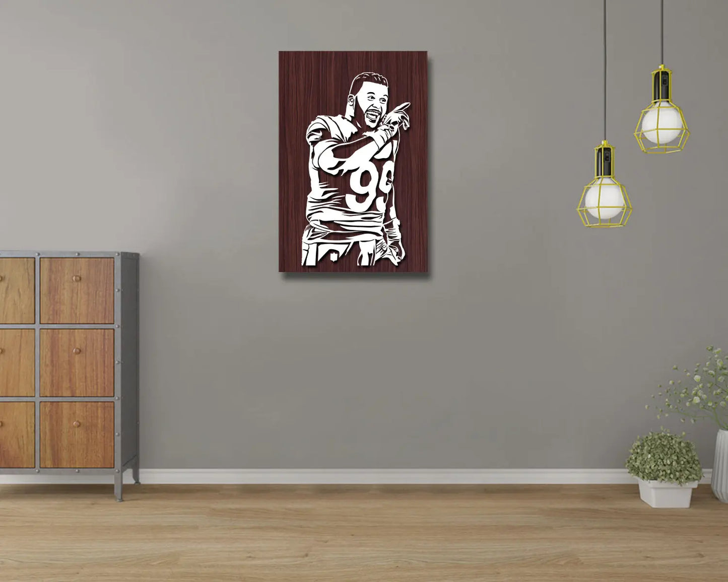 Aaron Donald LED Wooden Decal 