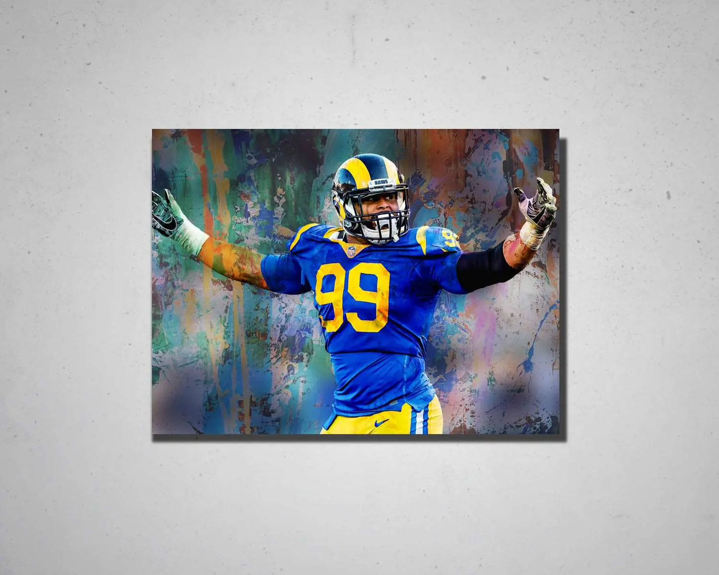 Aaron Donald Multicolour Wall Art 