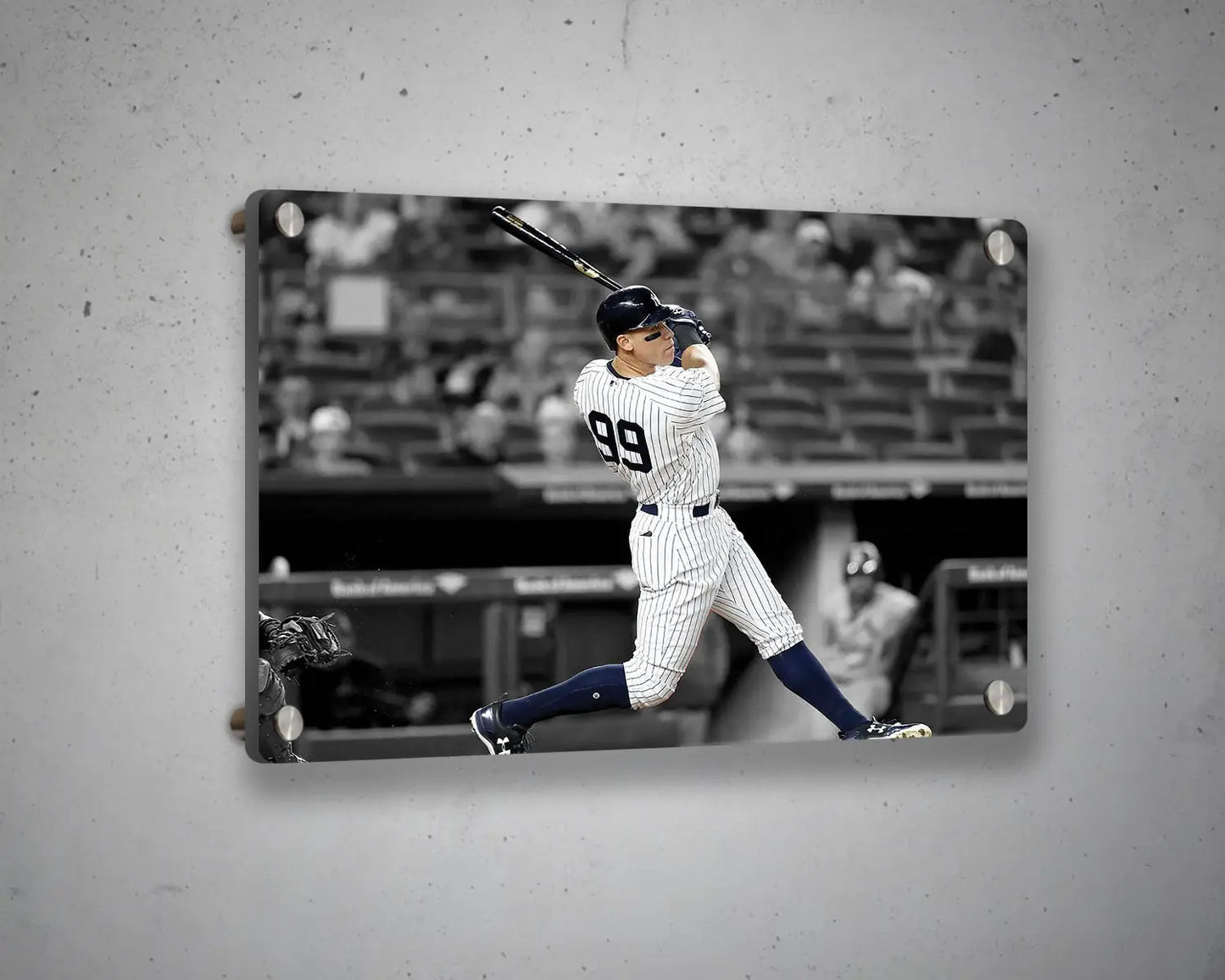Aaron Judge Black & White Canvas Art 