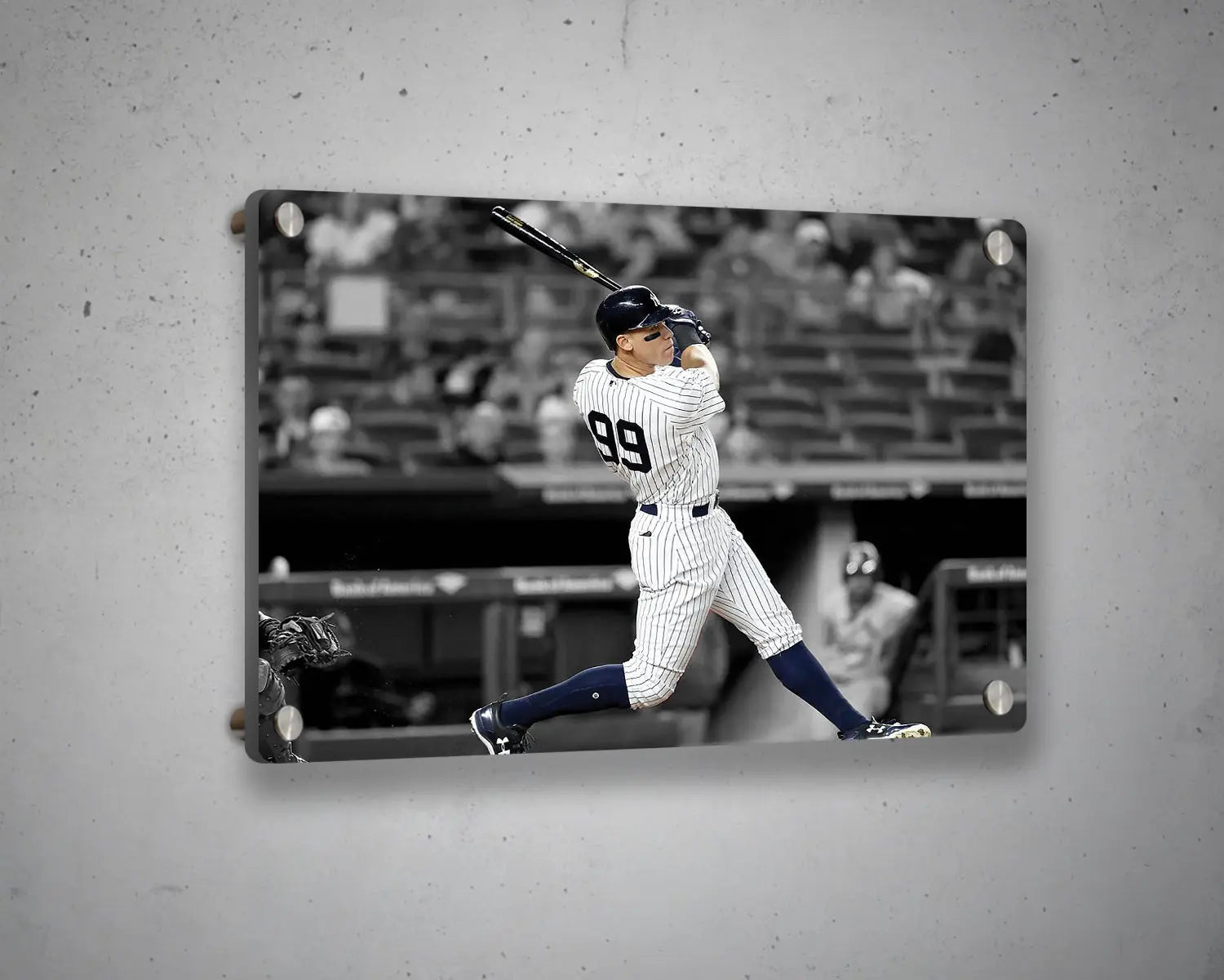 Aaron Judge Black & White Canvas Art 