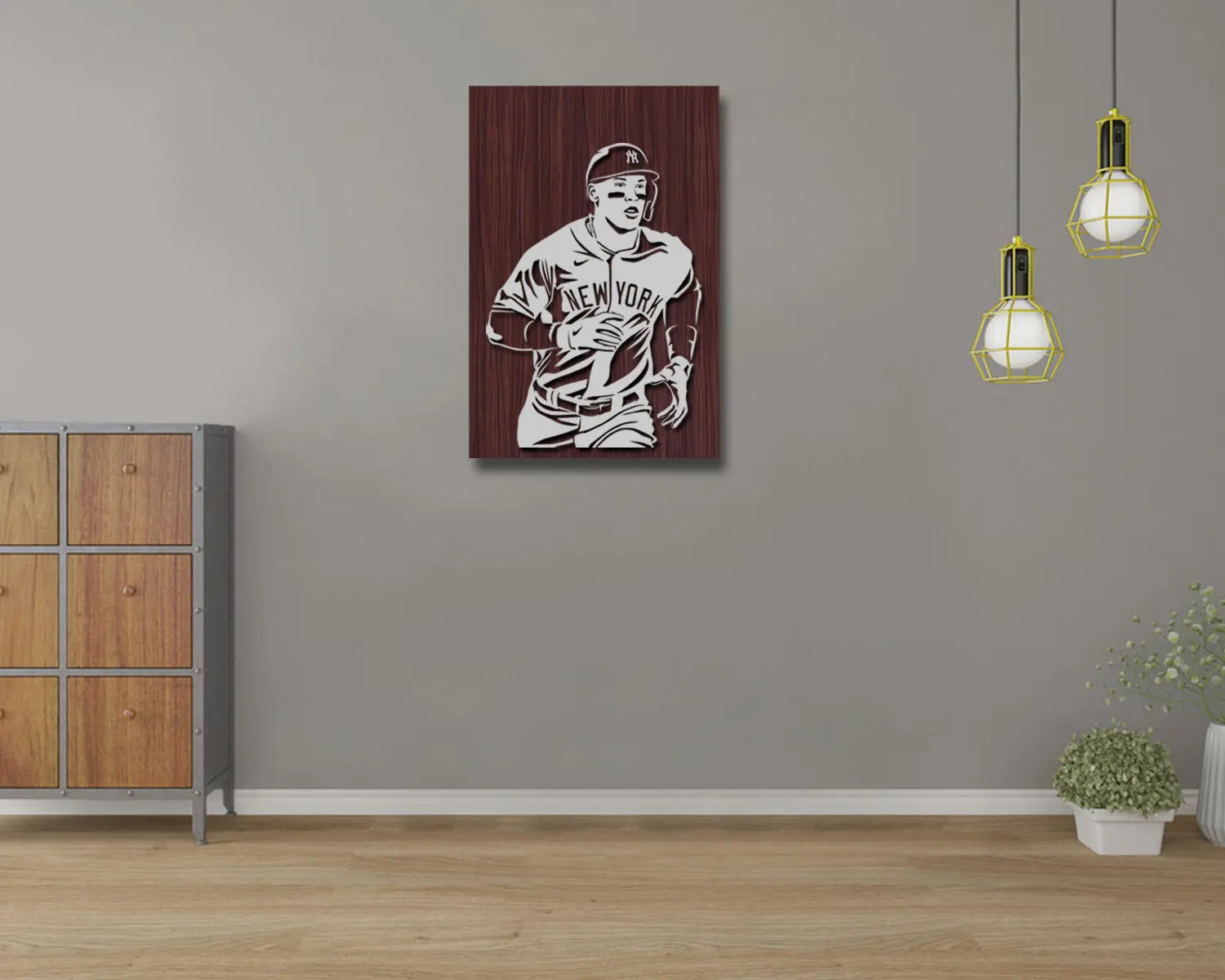 Aaron Judge LED Wooden Decal 