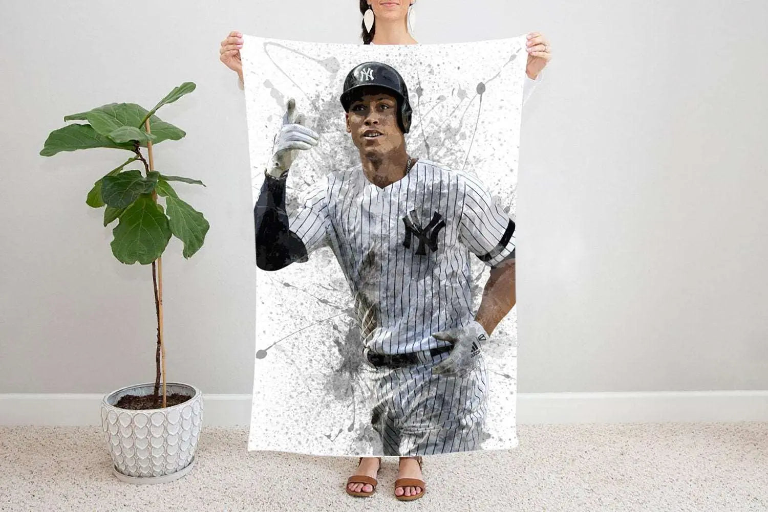 Aaron Judge  Fleece Blanket 