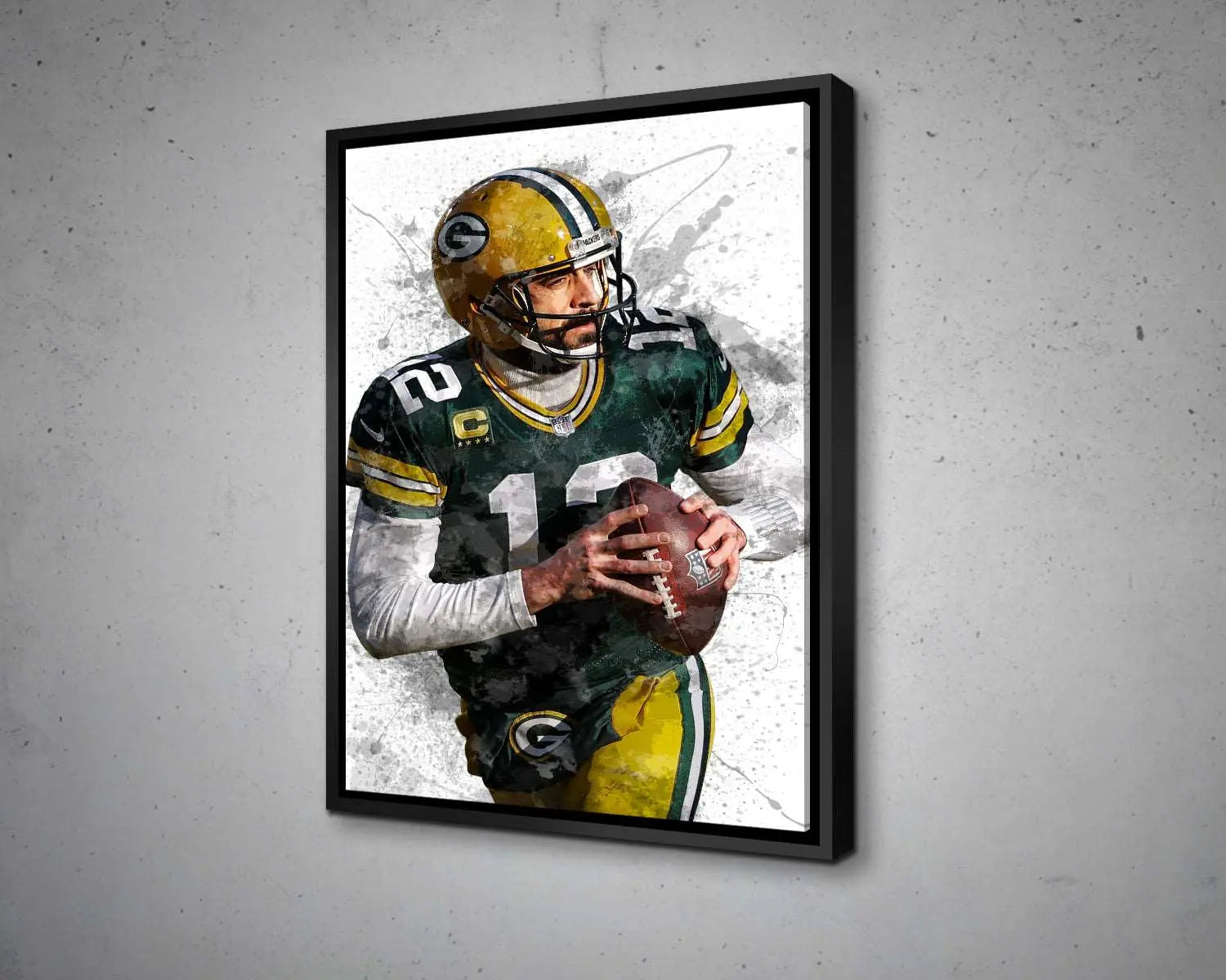Aaron Rodgers Canvas Wall Art 
