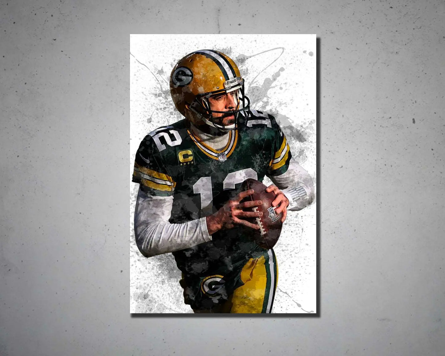 Aaron Rodgers Canvas Wall Art 
