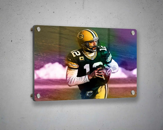 Aaron Rodgers Multicolour Wall Art