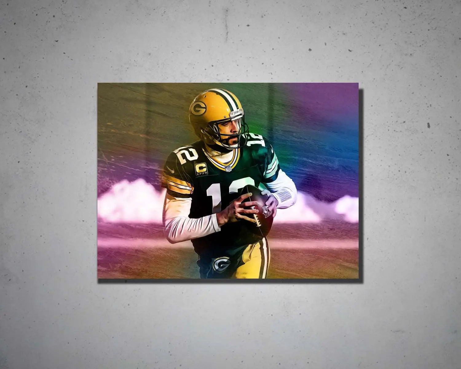 Aaron Rodgers Multicolour Wall Art 