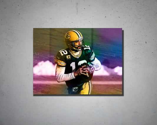 Aaron Rodgers Multicolour Wall Art 