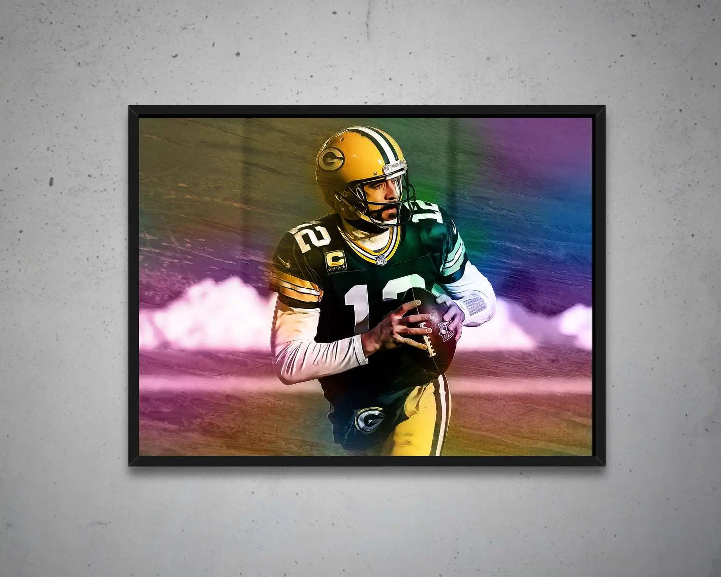 Aaron Rodgers Multicolour Wall Art 