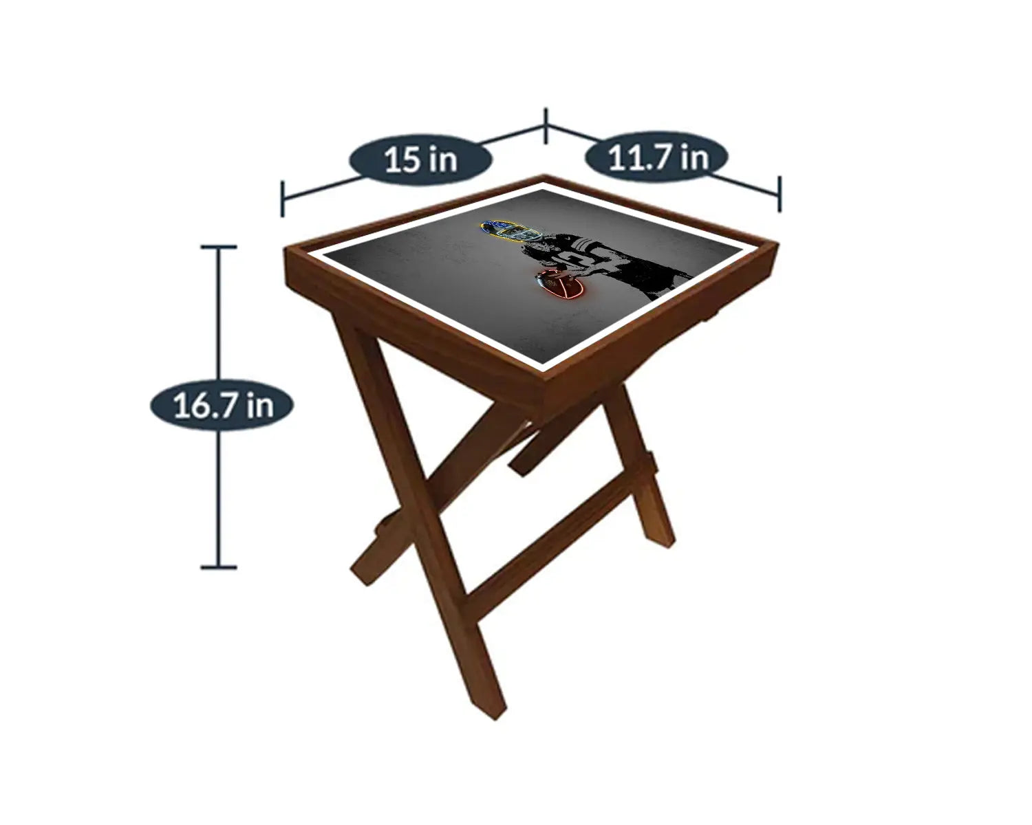 Aaron Rodgers Neon Effect Coffee and Laptop Table 