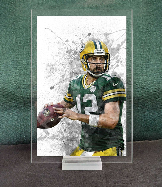 Aaron Rodgers Splash Effect Acrylic Table Top 
