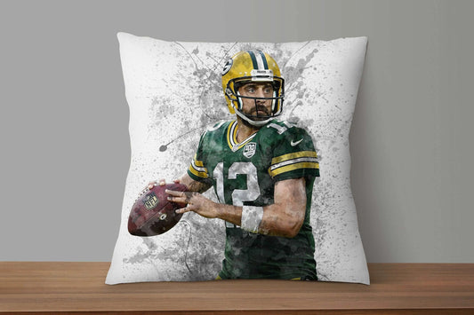 Aaron Rodgers Splash Effect Pillow 