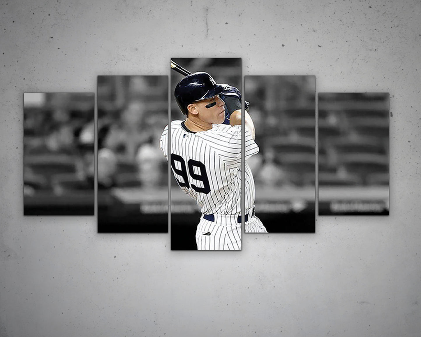 Aaron Judge Black & White Canvas Art 